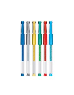 Pix cu gel si sclipici S-COOL SC597, 6 culori 2