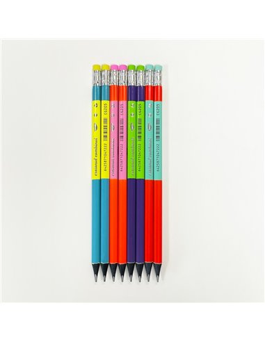 Creion negru cu radiera Daco CG205, Combinat