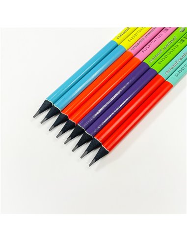 Creion negru cu radiera Daco CG205, Combinat