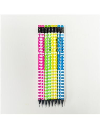 Creion negru cu radiera Daco CG206, Tricotat