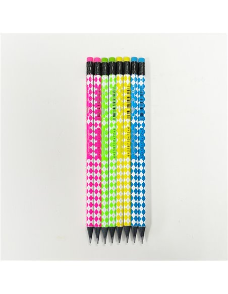 Creion negru cu radiera Daco CG206, Tricotat