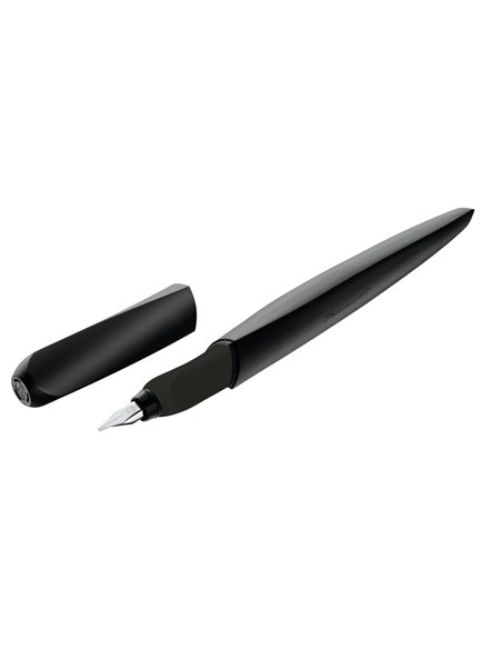 Stilou Pelikan Twist caligrafie, 1.5 mm, grip economic, Negru
