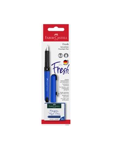 Stilou scolar vario + 6 rezerve Faber-Castell FC149898, Albastru