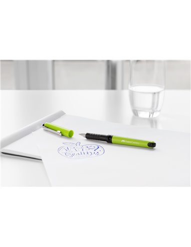 Stilou scolar vario + 6 rezerve Faber-Castell FC149898, Albastru