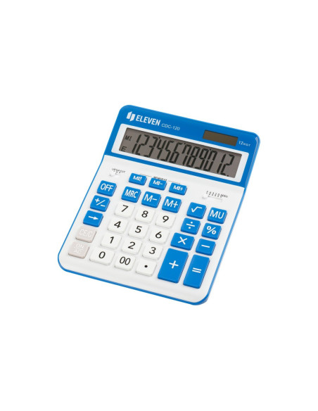 SD-CAL241/ALB/ALBSTRU,Calculator de birou 12 digiti, 206 x 155 x 35 mm, Eleven CDC120 ALB/ALBSTRU