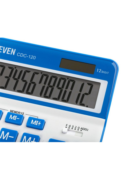 SD-CAL241/ALB/ALBSTRU,Calculator de birou 12 digiti, 206 x 155 x 35 mm, Eleven CDC120 ALB/ALBSTRU