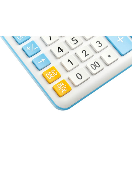 SD-CAL241/ALB/BLEU,Calculator de birou 12 digiti, 206 x 155 x 35 mm, Eleven CDC120 ALB/BLEU