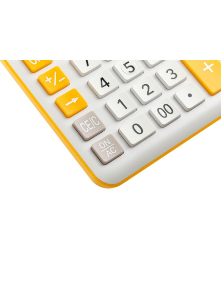 SD-CAL241/ALB/ORANGE,Calculator de birou 12 digiti, 206 x 155 x 35 mm, Eleven CDC120 ALB/ORANGE