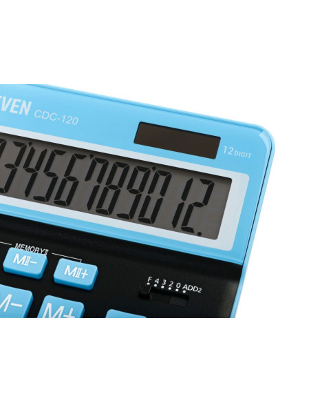 SD-CAL241/NEGRU/BLEU,Calculator de birou 12 digiti, 206 x 155 x 35 mm, Eleven CDC120 NEGRU/BLEU