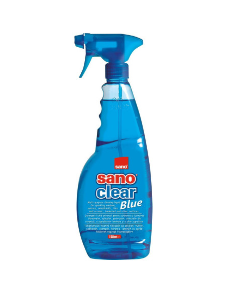 SAN-425646,Detergent pentru geamuri, oglinzi, obiecte ceramica si portelan, 1 litru, SANO - albastru