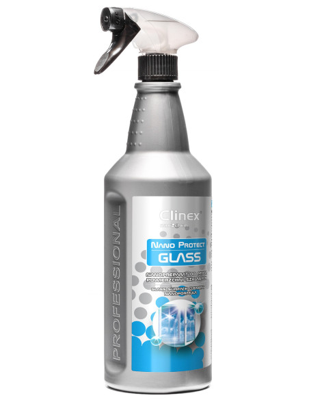 CL77329,Clinex NanoProtect Glass, 1 litru, cu pulverizator, solutie pentru spalat geamuri, efect anti-aburir
