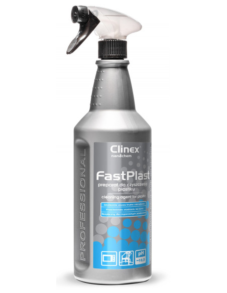 CL77695,CLINEX FastPlast, 1 litru, cu pulverizator, solutie pentru curatare suprafete din plastic