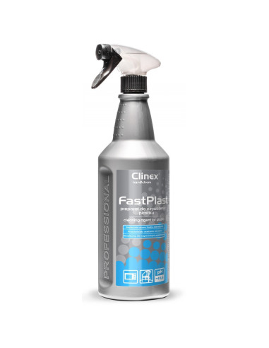 CL77695,CLINEX FastPlast, 1 litru, cu pulverizator, solutie pentru curatare suprafete din plastic