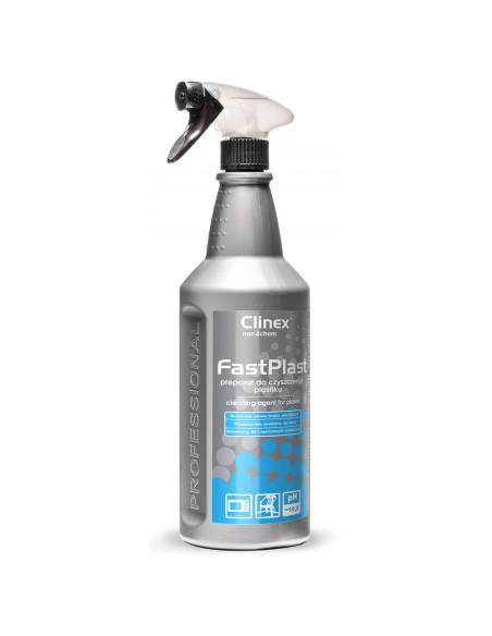 CL77695,CLINEX FastPlast, 1 litru, cu pulverizator, solutie pentru curatare suprafete din plastic