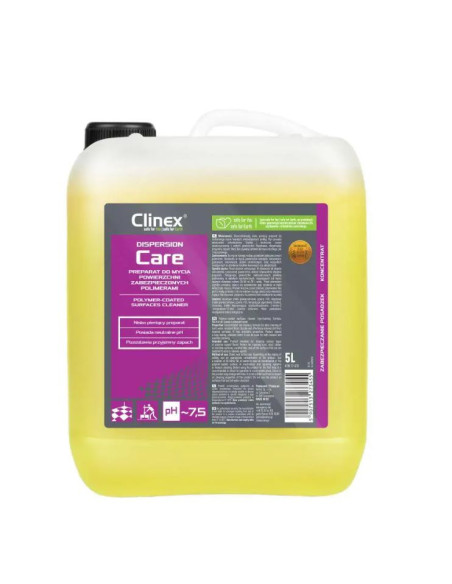 CL77676,CLINEX Dispersion CARE, 5 litri, detergent pentru curatare, polisare si stralucire supraf cu polimer