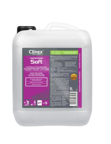 CL77674,CLINEX Dispersion SOFT, 5 litri, detergent pentru curatare, polisare si stralucire suprafete diverse