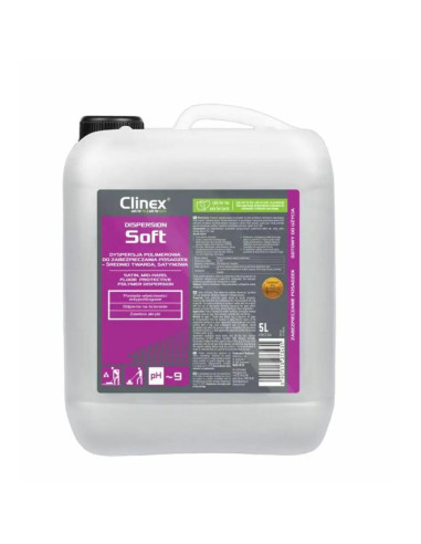 CL77674,CLINEX Dispersion SOFT, 5 litri, detergent pentru curatare, polisare si stralucire suprafete diverse