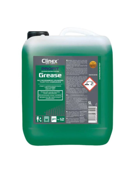 CL77716,CLINEX PROFIT Grease, 5litri, superconcentrat, curatare grasime de pe supraf rezistente la apa CL77716,CLINEX PROFIT Grease, 5litri, superconcentrat, curatare grasime de pe supraf rezistente la apa