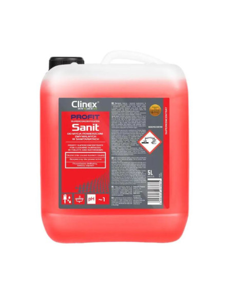 CL77713,CLINEX PROFIT Sanit, 5 litri, solutie superconcentrata, curatare suprafete sanitare/bai