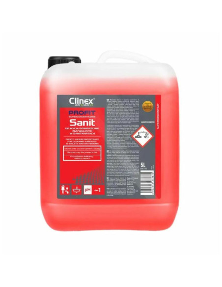 CL77713,CLINEX PROFIT Sanit, 5 litri, solutie superconcentrata, curatare suprafete sanitare/bai