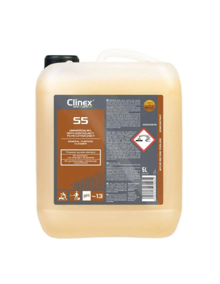 CL77107,CLINEX S5, 5 litri, detergent si degresant universal pentru suprafete rigide