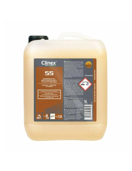 CL77107,CLINEX S5, 5 litri, detergent si degresant universal pentru suprafete rigide