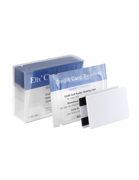 ECS-365020,Carduri de curatare cititor de carduri, inclusiv pentru bancomate, 20 buc/set, Elix Clean