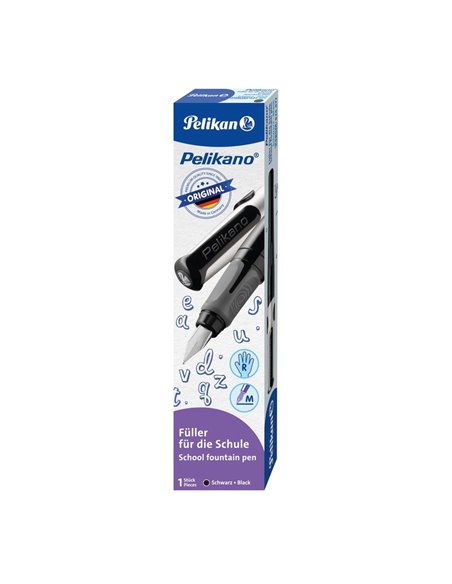 Stilou Pelikano 824477, penita M, dreptaci, Negru