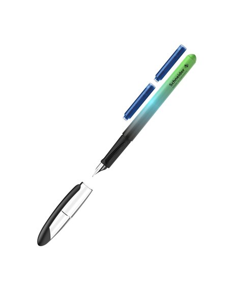 Stilou Schneider Voyage + 2 rezerve, Blister, Negru