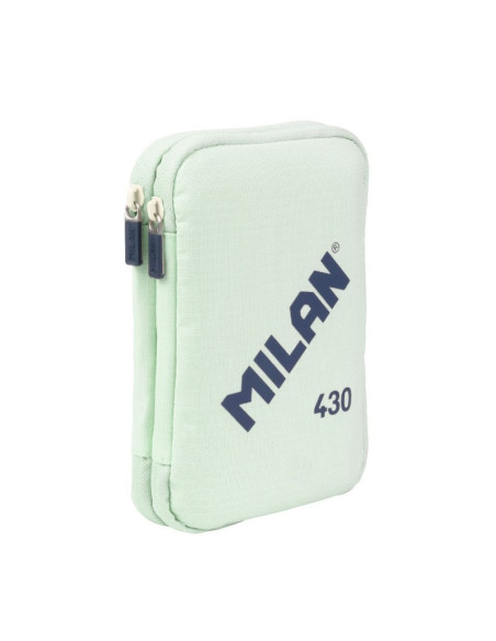 081276SNCGR,Penar echipat cu 2 fermoare Milan 081276SNCGR, Verde menta