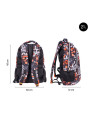 624601FRS,Ghiozdan scoala Milan 624601FRS, 45 cm, Fingers