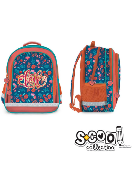 SC1028,Ghiozdan scoala ergonomic S-COOL SC1028, 38x29x19.5cm, Love