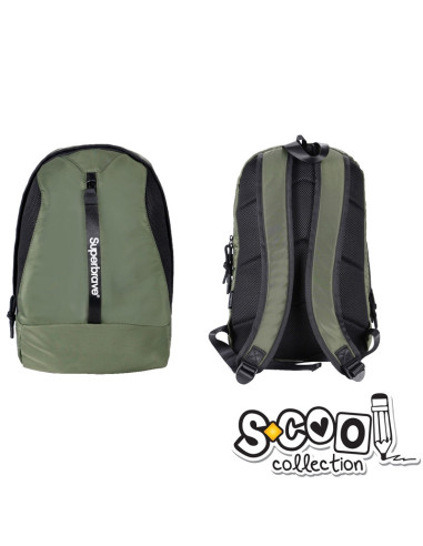 SC1066,Ghiozdan SUPERBRAVE GREEN, 43x14x29cm - S-COOL