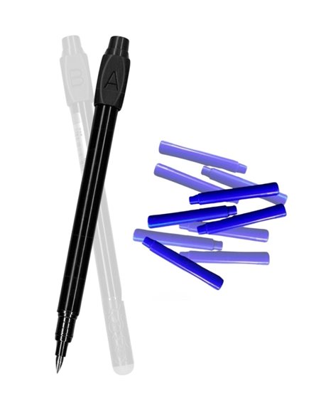 Stilou metalic cu cerneala termosensibila + Rezerve, Spinner, Negru