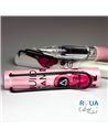 Set stilouri cu cerneala termosensibila si penita ascunsa + Rezerve, Squid Game, Roz/Alb