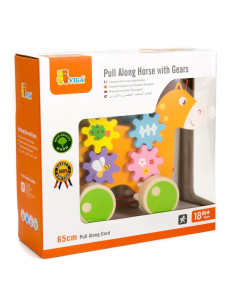 VIG50976,Jucarie de tras din lemn Calut 2