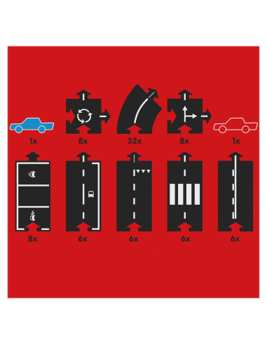 WTP-80SR2,Traseu auto Waytoplay, Silk Road, 80 piese