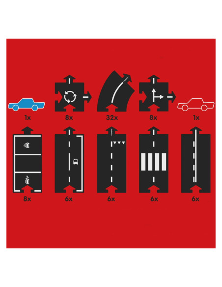 WTP-80SR2,Traseu auto Waytoplay, Silk Road, 80 piese