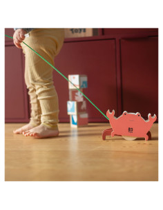 BSGA500,Jucarie de tras din lemn, Crab 2