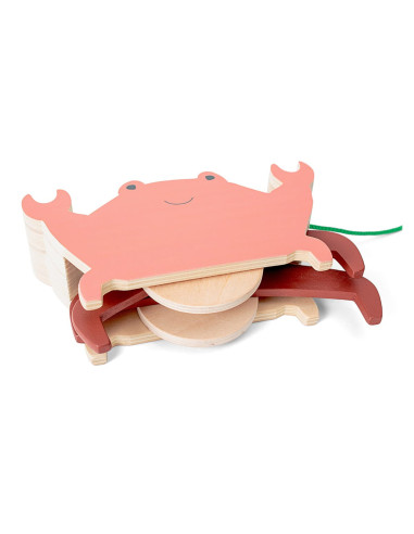 BSGA500,Jucarie de tras din lemn, Crab BSGA500,Jucarie de tras din lemn, Crab