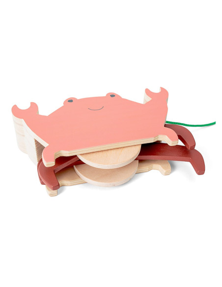 BSGA500,Jucarie de tras din lemn, Crab BSGA500,Jucarie de tras din lemn, Crab