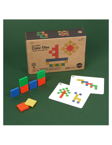 EDX-13287,Color Tiles, set educativ cu carduri de activitati