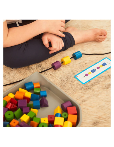 EDX-40152,FunPlay, joc educativ cu margele si modele