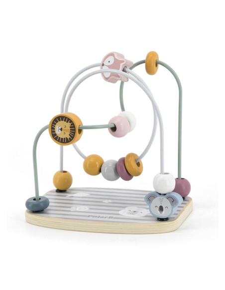 VIG6053,Labirint cu margele din lemn, nordic colors