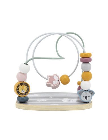 VIG6053,Labirint cu margele din lemn, nordic colors