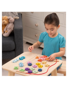 TIK-73564,Forme colorate din lemn pentru insirat, TickiT 2