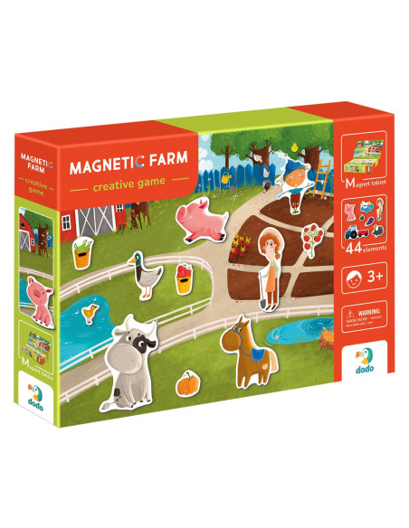 DDO-200206,Prima mea ferma, set magnetic, 44 piese