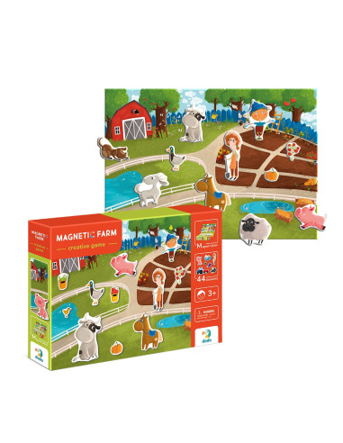DDO-200206,Prima mea ferma, set magnetic, 44 piese