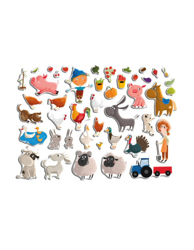 DDO-200206,Prima mea ferma, set magnetic, 44 piese