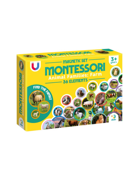 DDO-200271,Set magnetic Montessori, Familii de animale